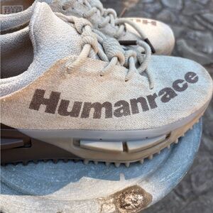 **Authentic** Adidas Humanrace Light Tan Knit Sneakers
